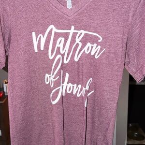 Matron of Honor V-Neck T-Shirt